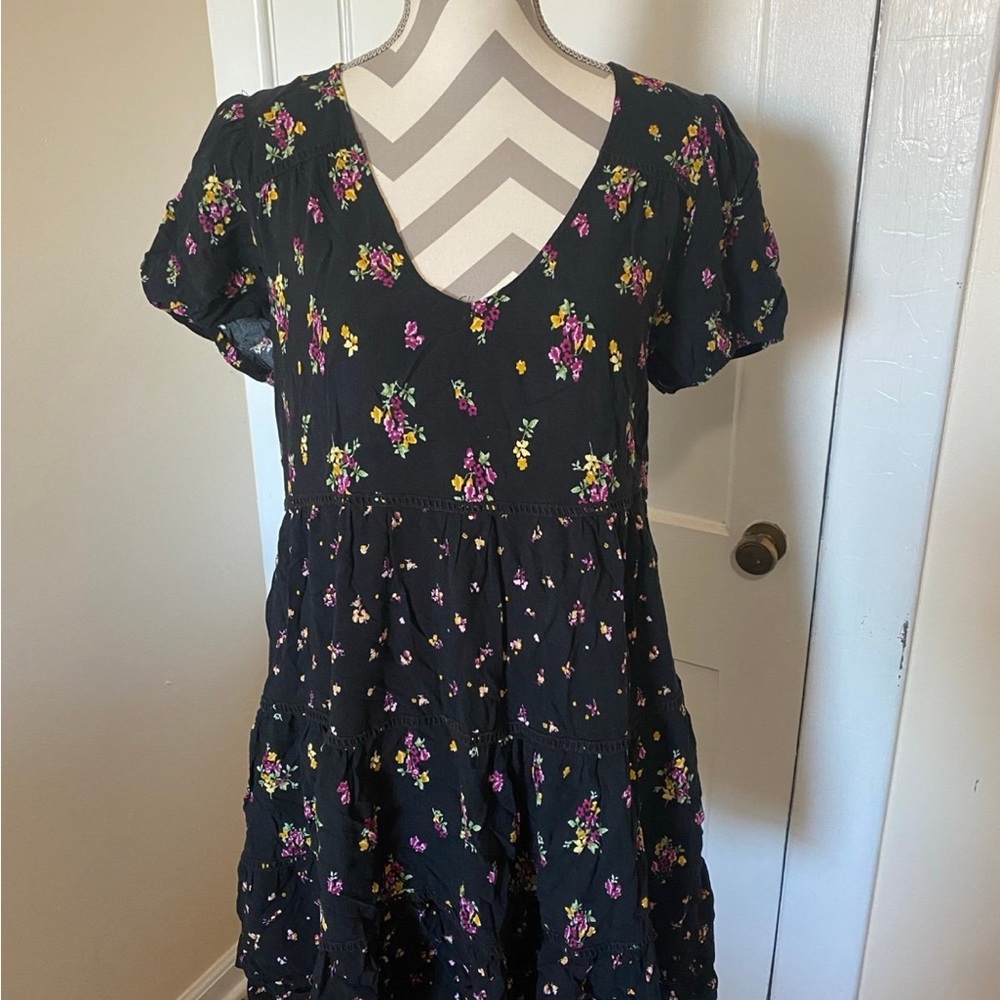 Wild Fable Black Floral Dress